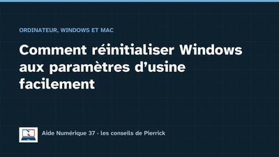 Illustration du guide : Comment réinitialiser Windows aux paramètres d’usine facilement
