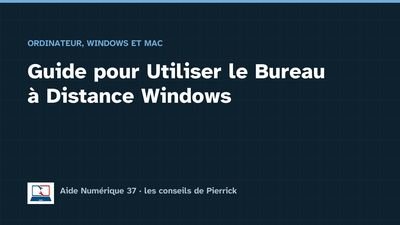 Illustration du guide : Guide pour Utiliser le Bureau à Distance Windows