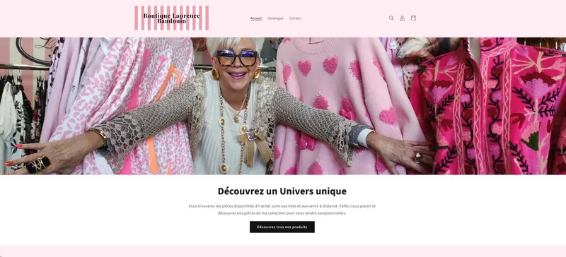 Réalisation web – Shopify Vente Vêtement