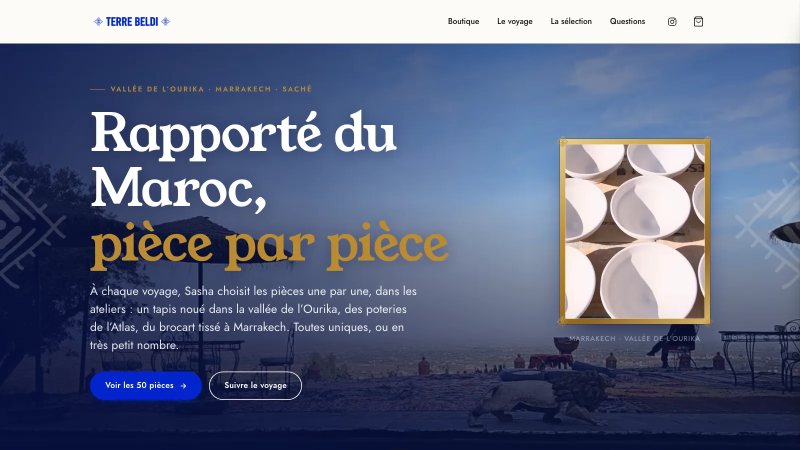 Réalisation web – Terre Beldi